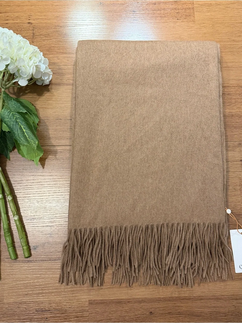 Mongolian Cashmere Throw - Teak